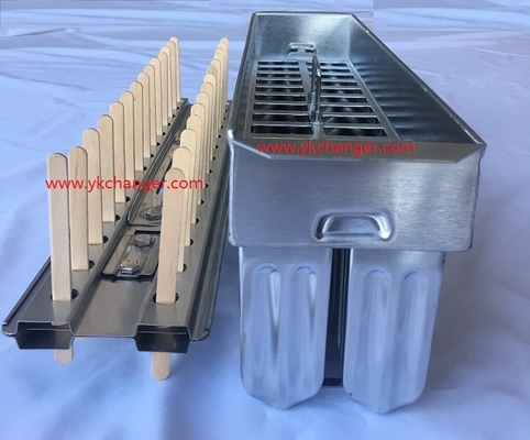 Moldes de paletas de helado tipo Ataforma, moldes para helados de 28 moldes, 63 ml, con extractor de palitos