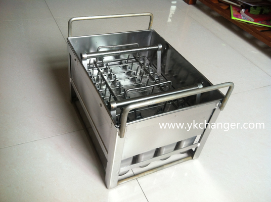 comprar Juego de moldes para helados de acero inoxidable, moldes metálicos para polos, caja de moldes para helados. online manufacture