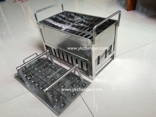 comprar Molde de helado de acero inoxidable, juego de moldes para helado con soporte para palitos online manufacture