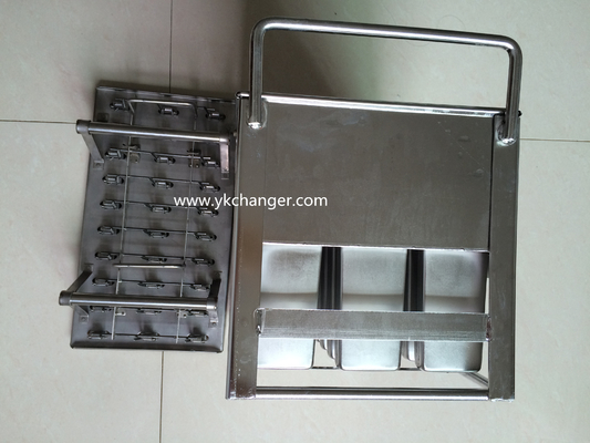 comprar Cesta de moldes de hielo de acero inoxidable, tipo manual para uso comercial, con extractor y soporte para palitos online manufacture