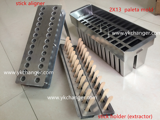 comprar Paletas de helados mexicanos moldeados 2x13 26cavidades ataforma tipo 123ml con extractor online manufacture