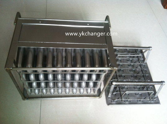 comprar Conjunto de molde de helados congelados de acero inoxidable 4x10 90 ml con extractor de soporte de palo online manufacture