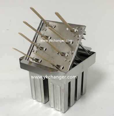 comprar Moldes de hielo para paletas heladas congeladas DIY uso doméstico acero inoxidable grado alimenticio alta calidad 8 cavidades online manufacture