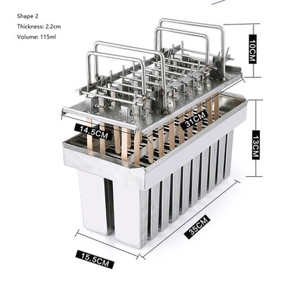 comprar Molde de helado para golosinas congelador de acero inoxidable utiliza sólo 5 tamaños diferentes para que usted pueda seleccionar online manufacture