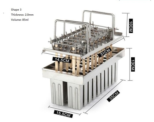 comprar Molde de hielo pop de acero inoxidable congelador utilizar sólo 5 tamaños diferentes para que usted pueda seleccionar online manufacture