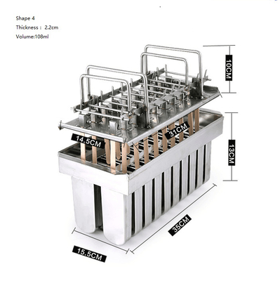 comprar Moldes de acero inoxidable para congelador de helados, solo 5 tamaños diferentes para que elijas. online manufacture