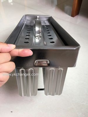 comprar Moldes de helado de acero inoxidable, moldes para paletas 2X13 106ml, soldadura robótica de alta calidad con soporte para palitos, uso comercial online manufacture