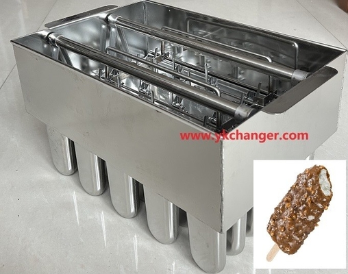 comprar Moldes de helado magnum de 90 ml, moldes de paletas de hielo de acero inoxidable, moldes de helado de paleta 5X6 30 cavidades con soporte para palitos online manufacture