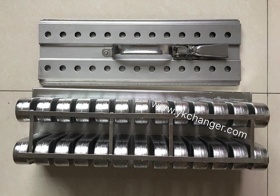 comprar Molde de congelación de helados en acero inoxidable de forma magnum de 86 ml tipo ataforma 2X13 con soporte para palos para uso comercial online manufacture