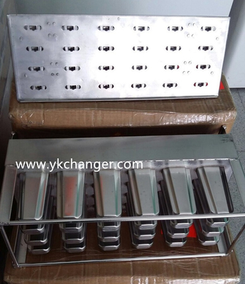 comprar Moldes de helado de gelato de acero inoxidable tipo italiano moldes de gelato para palitos casa 4x6 24 palitos con soporte para palitos online manufacture