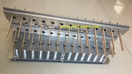 comprar Alineador de palitos Finamac para moldes de helados paletas 2x13 26 tubos tipo hélice liso, aluminio completo, grado alimenticio, alta calidad online manufacture
