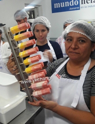 comprar Molde hexagonal de hielo para paletas de hielo molde de paletas de hielo para paletas de hielo tipo ataforma soldadura por robot de plasma de alta calidad con soporte para palos online manufacture