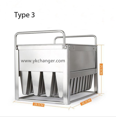 comprar Moldes de hielo para paletas congeladas de acero inoxidable, soldadura robótica de plasma de alta calidad con soportes para palitos, en oferta por 99USD por juego online manufacture