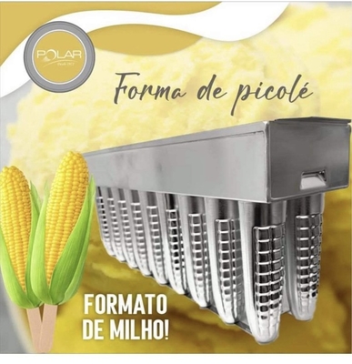 comprar Molde de helado de acero inoxidable de forma de maíz molde de helado de maíz molde de helado de maíz con soporte de palo online manufacture