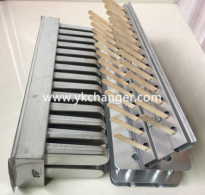 comprar Moldes para paletas de hielo de acero inoxidable, moldes para helados, bandeja 2x14 78ml con soporte para palitos online manufacture