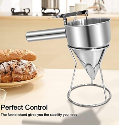 comprar Enchufe de helado con embudo de pistón embudo manual de helado en acero inoxidable online manufacture
