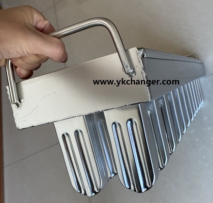Bandeja de moldes para paletas de helado de acero inoxidable de tamaño personalizado para tanque de salmuera, con soporte para palitos