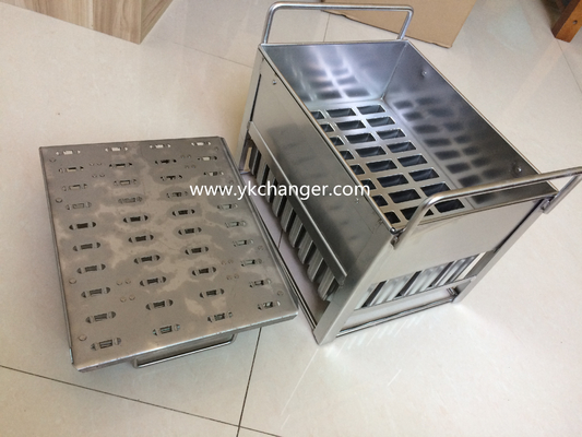 Molde de acero inoxidable para congelador de helados, máquina para helados de paleta congelada con soporte para palitos