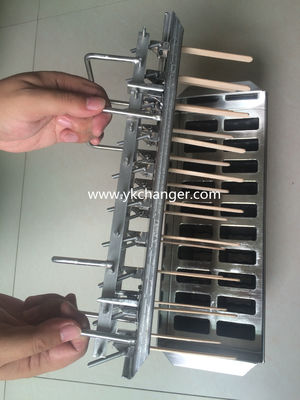 Molde de helado de acero inoxidable, molde para paletas con soporte para palitos, uso comercial, tipo manual