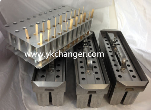 Caja de moldes para helados, moldes para polos helados, molde congelado con extractor, acero inoxidable 304