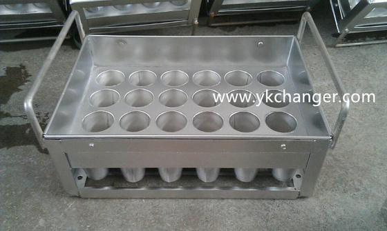 Moldes de paletas de hielo Kulfi, moldes de helado, cesta de acero inoxidable 4x6, molde manual tipo indio