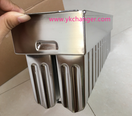 Moldes para congelar hielo de acero inoxidable 304, 28 moldes, 63ml, tipo brida ataforma con soporte para palitos liso, alta calidad