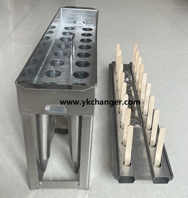 Molde para helados y dulces a medida molde para helados y dulces kulfi molde para helados y dulces de hielo molde para dulces y dulces en acero inoxidable 2X9 18 palos