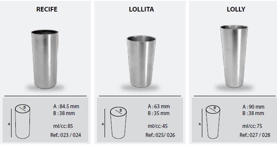 Moldes de kulfi de helado Moldes de Khulfi de helado 2x9 18 cavidades volumen según las solicitudes del comprador con extractor de palitos