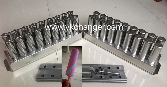 Moldes de paletas de acero inoxidable lolata stampe 2x9 95ml taladro y 117ml barra de helado ituzinho con extractor de palitos