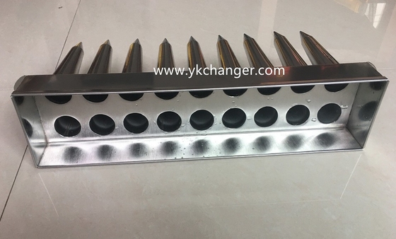 Moldes de kulfi de helado de acero inoxidable, moldes de helado 2x9, 18 cavidades, 76 ml, con extractor de palitos, alta calidad
