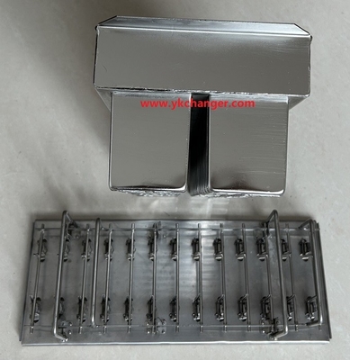 Moldes de paletas de helado cuadrados personalizados, moldes de paletas de acero inoxidable, moldes de helado congelado con soporte para palitos