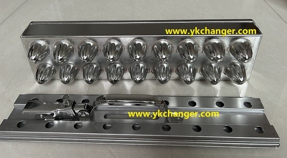 Mini molde de hielo para bebés molde de helado para niños de acero inoxidable de grado alimenticio 2X9 18 palos con soporte de palo