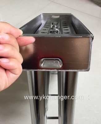 Molde de helados de acero inoxidable 2x9 18cavidades de 35 ml a 100 ml con soporte para bastón soldadura por robot de plasma para uso semiindustrial
