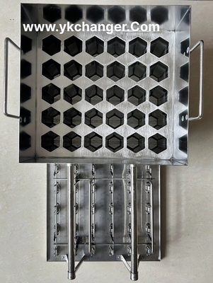Moldes grandes hexagonales para paletas de helado, de acero inoxidable, para helados congelados, con extractor de palitos