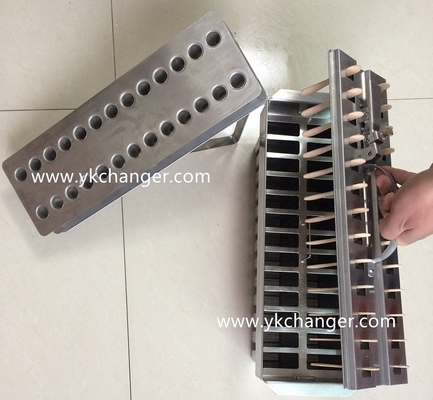 Fabricación de moldes para helados de material de acero inoxidable de grado alimenticio 2x13 26 piezas paletas mexicanas 123ml con relleno de 35ml