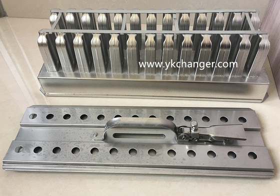 Moldes para paletas de acero inoxidable Onyx, moldes para helados, sin BPA, mini moldes para paletas de 45 ml, 2x13, 26 vasos con soporte para palitos lisos