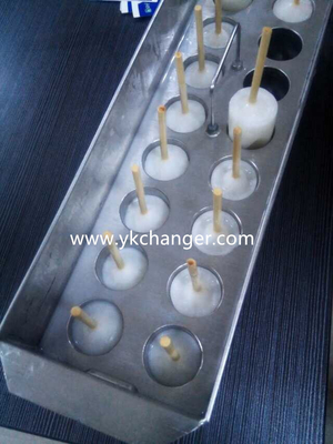Molde de helado sin BPA Molde de máquina de helado ONYX 2x9 18STICKS 85ml Forma de taladro con extractor de palillo