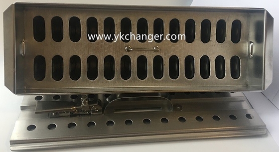 Moldes de helado de acero inoxidable, moldes comerciales para paletas tipo plataforma con extractor y alineador de palitos, alta calidad