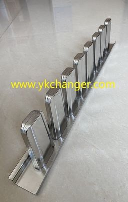 Personalizado 8pcs lineal para hacer helados con bastón moldes de acero inoxidable combinado con bastón de helados línea moldes
