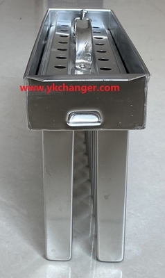Molde para helado 100% Inox, juego de moldes para paletas heladas, molde para helado con forma de cuboide largo tipo brasileño con extractor de palitos